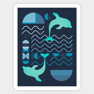 OCEANIC ABSTRACT ART Sticker